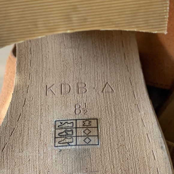 Kelsi Dagger 'Milton' suede leather open toe booties with stacked heels - Picture 6 of 11